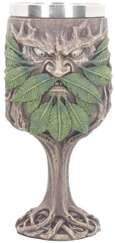 Light Collection~Wylde Jack Goblet 20cm, Resin w/stainless steel insert, Brown, One Size