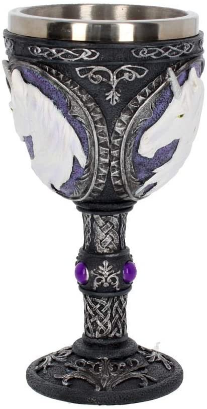 Fantasy Collection~ U2886H7 Unicorn Elixir Goblet Goblet 22cm Black