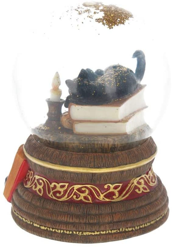 Magicun N.Giftware~Witching Hour Lisa Parker Snowglobe 11cm Brown, Resin and Glass