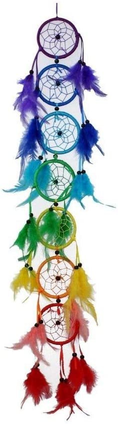 Light Collection~Colours of your Dreams Dreamcatcher 12cm Purple, Plastic and Flocking, 8cm