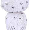 Animal Collection~ Feather White Horned Owl Bobble Head Figurine, Polyresin, 10.5cm
