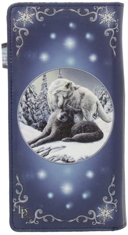 Artist Collections~ B4359M8 Snow Kisses Lisa Parker Embossed Purse 19cm Grey, PU, One Size