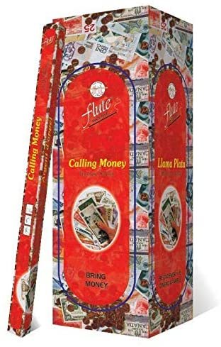 Witchcraft~Flute Calling Money Fragrant Charcoal Incense Sticks Pack - 200 Sticks Total