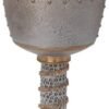 Mythology Collection~ B3245H7 Crusader Goblet 18cm Silver, Resin w/stainless steel insert, One Size