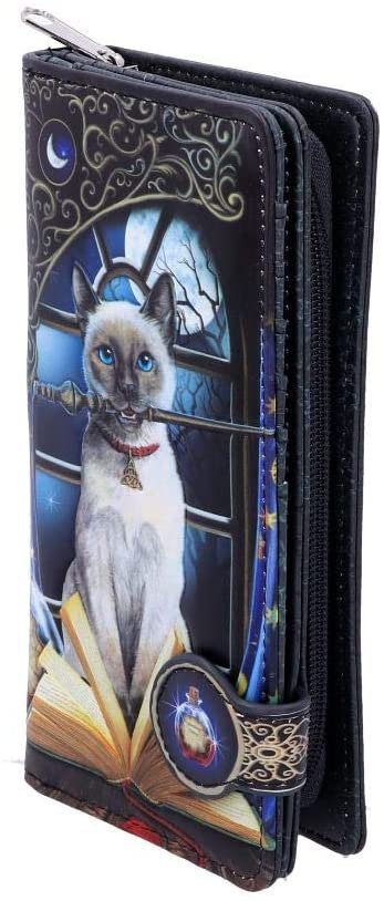 Artist Collections~ B4865P9 Hocus Pocus Embossed Purse Lisa Parker 18.5cm, PU, Black