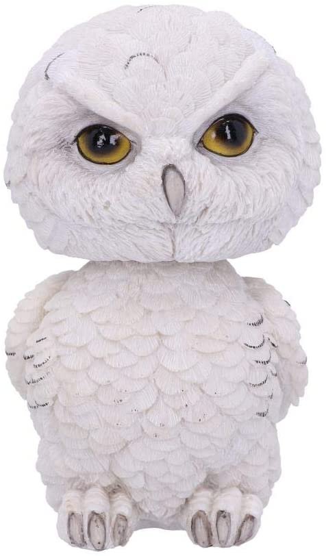 Magicun N.Giftware~Bobhoot Snowy Owl Bobble Head Figurine, us:one Size, White