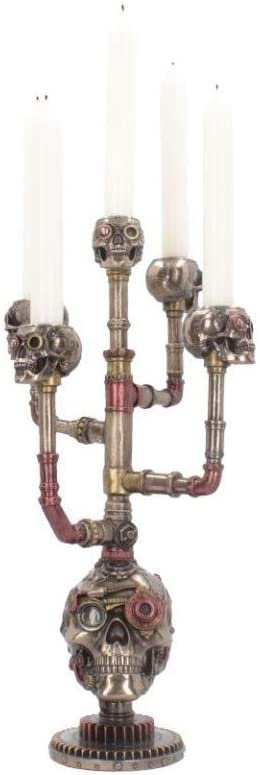 Steampunk Collection~Cranial Candelabra Candle Holder 45cm Bronze