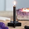 Home Decor~Star Pentagram Design Black Mini Spell Candle Holder
