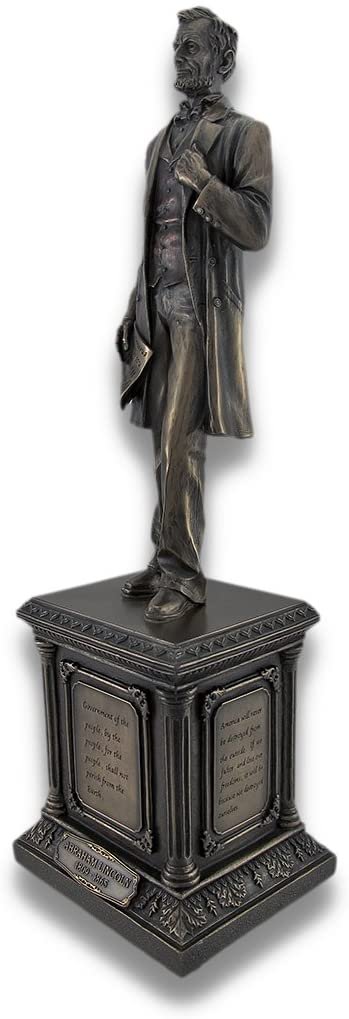 Magicun  Collection~Bronzed Abraham Lincoln on Pedestal Statue