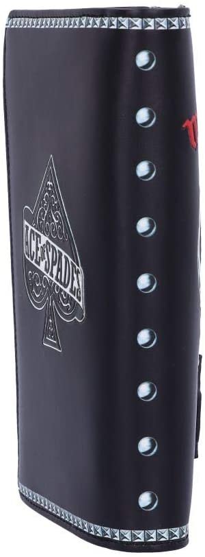 Band Merchandise~ Officially Licensed Motorhead Ace of Spades Warpig Snaggletooth Embossed Purse, Black, 18.5cm