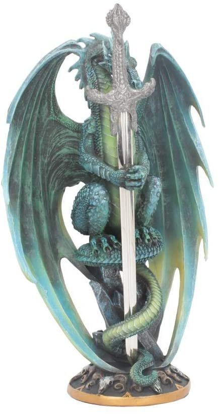 Artist Collections~ Skull Blade by Ruth Thompson Letter Opener 30cm Green, Resin, 25.4cm