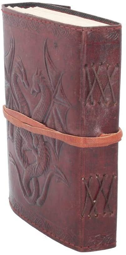 Fantasy Collection~ Double Dragon Leather Journal 20cm Brown