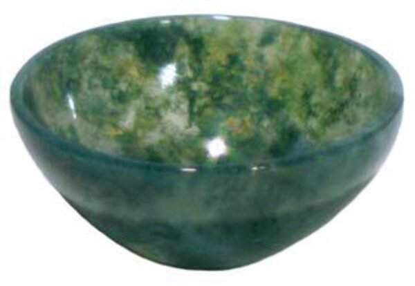 Witchcraft~Small Moss Agate Devotional Bowl