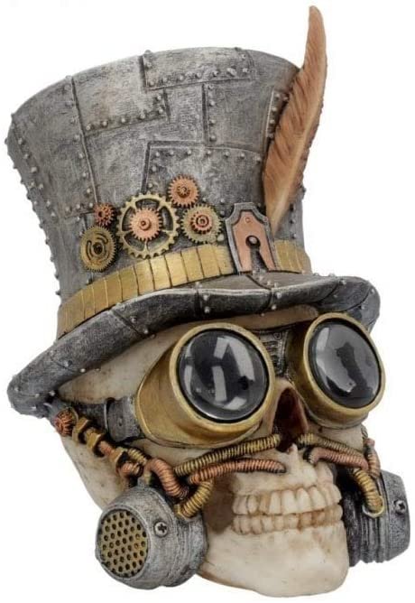 Steampunk Collection~U4069M8 Count Archibald Figurine 24cm Silver