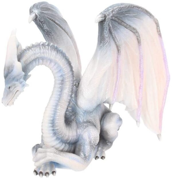 Fantasy Collection~ White Dragon of Wisdom Figurine 27cm Blue