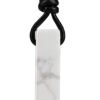 Witchcraft~COAI Leather Cord Simple Stick Bar Stone Pendant Necklace