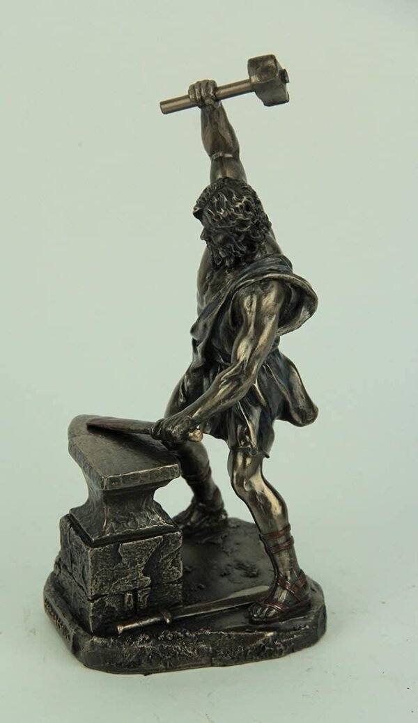 Magic  Collection~Hephaestus Greek God of Fire and Forge Bronze Finished Statue