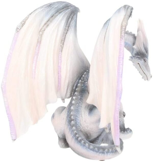 Fantasy Collection~ White Dragon of Wisdom Figurine 27cm Blue