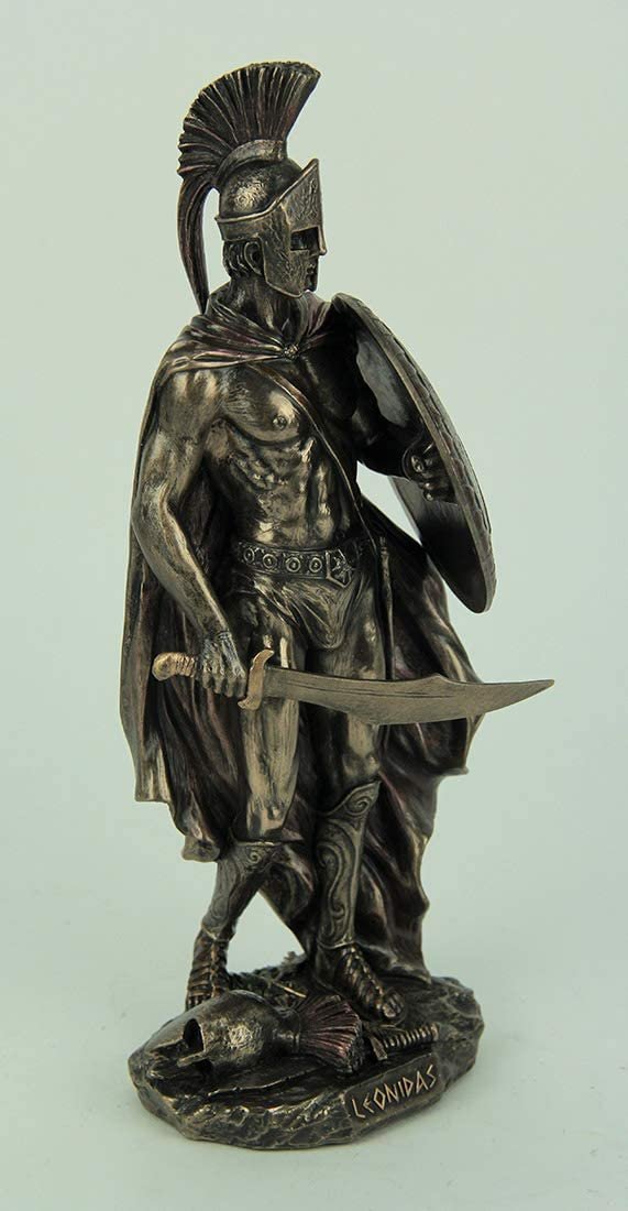 Magic  Collection~Spartan Warrior King Leonidas Bronze Finished Statue