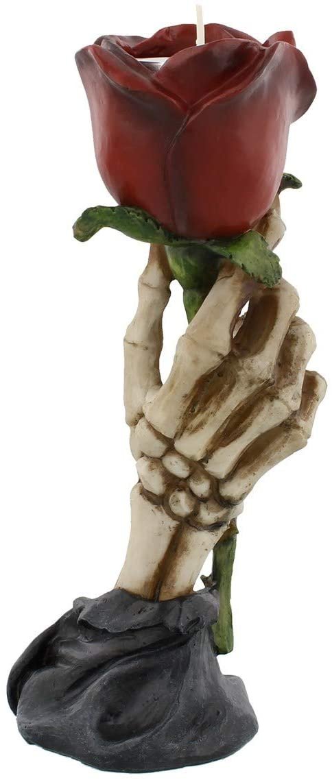 Dark Collection~Eternal Flame Tealight Holder 20.5cm Red, Resin