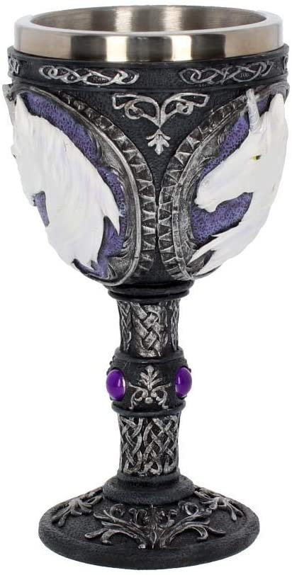 Fantasy Collection~ U2886H7 Unicorn Elixir Goblet Goblet 22cm Black