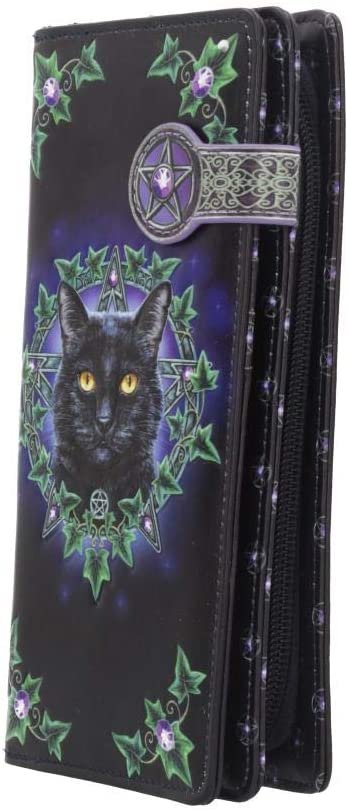 Magicun N.Giftware~Charmed One Lisa Parker Embossed Purse 18.5cm Black, PU, Size
