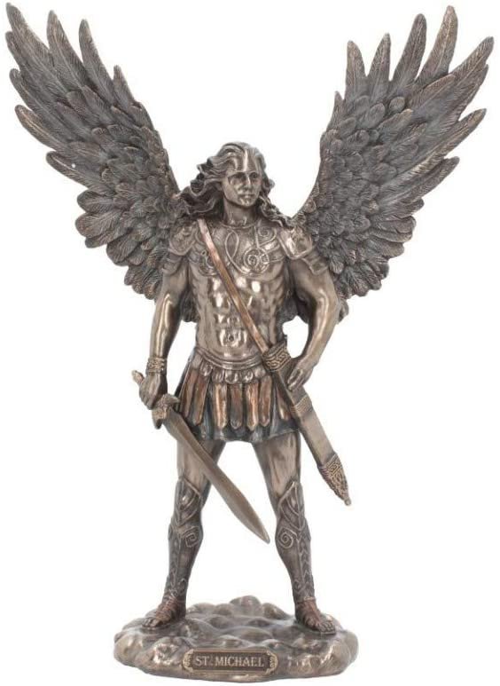 Light Collection~Saint Michael Figurine 27.5cm Bronze, Resin, One Size