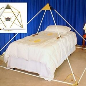 Meditation Pyramid - White Enamel Coated Copper