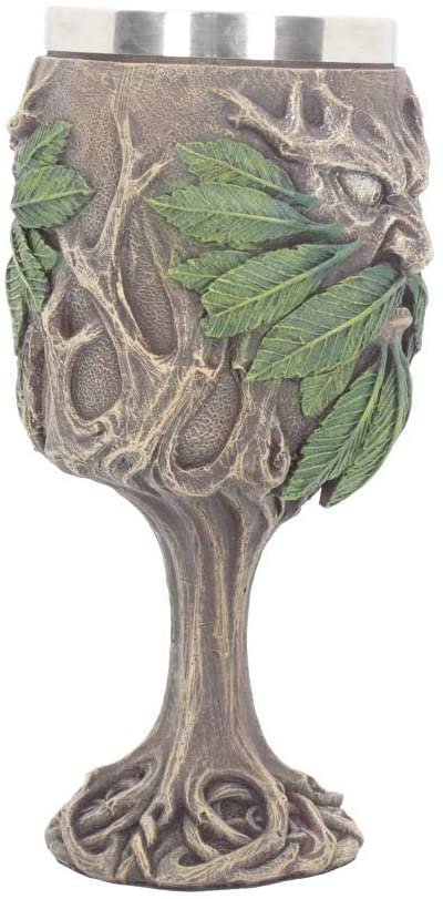 Light Collection~Wylde Jack Goblet 20cm, Resin w/stainless steel insert, Brown, One Size