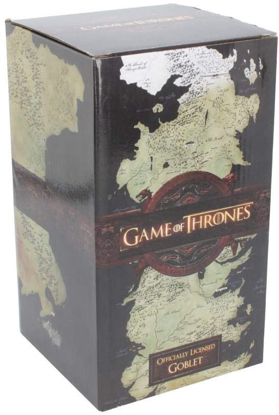Magicun N.Giftware~Seven Kingdoms Game of Thrones Goblet 17.5cm Bronze, Resin w/stainless steel insert, One Size