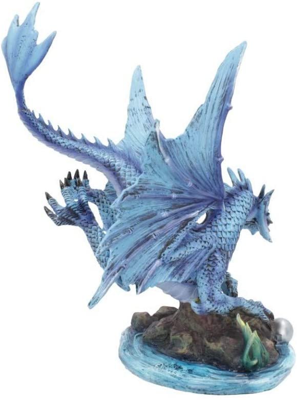 Artist Collections~ Adult Water Dragon Anne Stokes 31cm Figurine, Resin, Blue