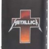 Band Merchandise~ B4685N9 Metallica Master of Puppets Embossed Purse, PU, Black, 18.5cm