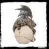 Steampunk Collection~Steel Wing Skull Figurine 25cm Silver
