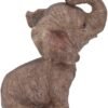 Animal Collection~ Bob-ar Grey Elephant Bobble Head Figurine, Polyresin, 16.5cm