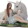 Artist Collections~ Pure Heart Anne Stokes Figurine 24cm White, Resin, One Size