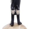 Dark Collection~Feline Fate Light Up Skull with Black Cat Figurine, Polyresin, One Size