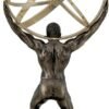 Magic  Collection~Atlas Carrying Celestial Sphere Bronze Finished Statue
