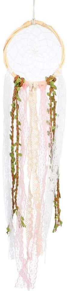Magicun N.Giftware~Woodland Dreamcatcher 18cm Pink, Plastic and Flocking, One Size