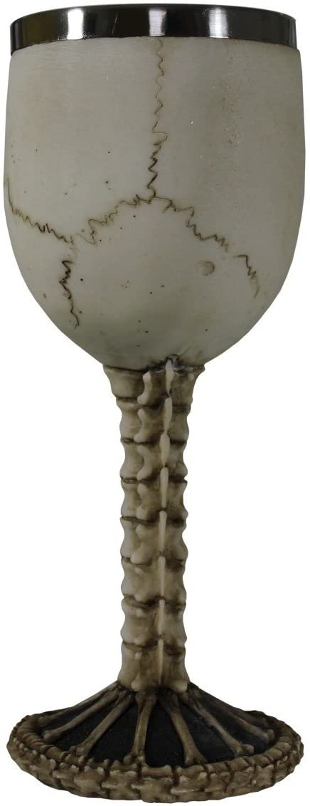 Dark Collection~Skull Goblet Goblet 21cm Ivory