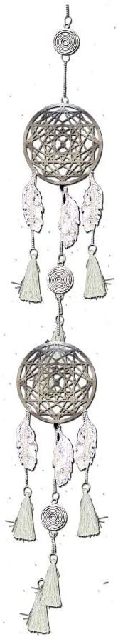 Magicun N.Giftware~Geometric Symphony Hanging Decoration, Stainless Steel, Silver, One Size
