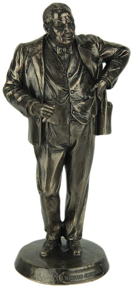 Magic  Collection~British Prime Minister Winston Churchill Bronze Finished Statue