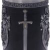 Magicun N.Giftware~Double Headed Eagle Crest Empire Tankard Mug, Black and Silver, 16cm
