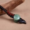 TOP SEWING Ebony Double-faced Jade Sword Hairpins Handmade Carved Wooden Hair Sticks for Women Chinese Hair Chopsticks for Long hair A