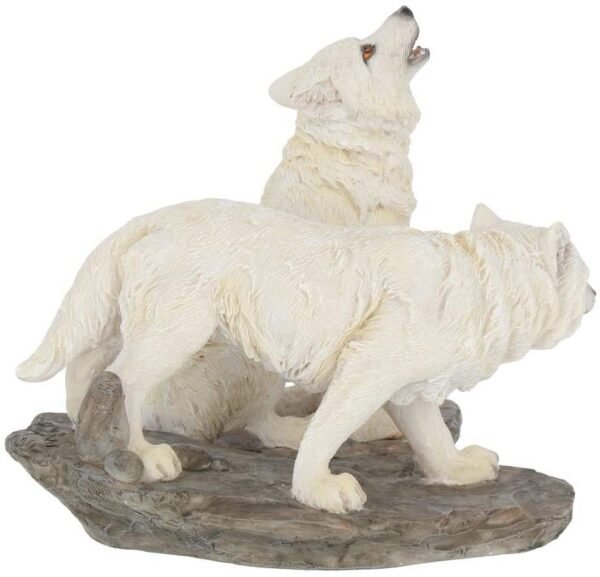 Magicun N.Giftware~Before The Chase (Set of Two) Figurine 17cm White
