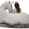 Artist Collections~ Pure Heart Anne Stokes Figurine 24cm White, Resin, One Size