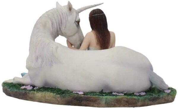 Artist Collections~ Pure Heart Anne Stokes Figurine 24cm White, Resin, One Size