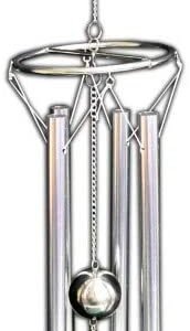 Fantasy Collection~ D4665N9 Song of The Fairies Wind Chime Dreamcatcher, Stainless Steel, Silver, One Size