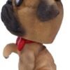 Animal Collection~ U5007R0 Fawn Pug Dog with Hat and Shades Bobble Head Figurine, Polyresin, 11.5cm