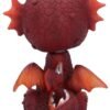 Fantasy Collection~ U4924R0 Bobflame Red Dragon Bobble Head Figurine, Polyresin, 16cm
