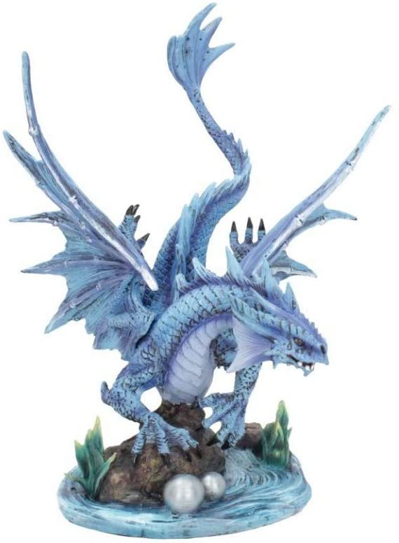 Artist Collections~ Adult Water Dragon Anne Stokes 31cm Figurine, Resin, Blue